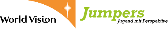 Logos: World Vision Deutschland und Jumpers – Jugend mit Perspektive